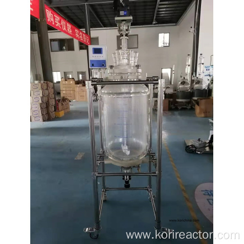 Chemical glass lab reactor with factory price